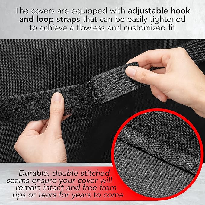 GrillTough Heavy Duty Griddle Cover for Outdoor Griddle, Fits 36 Inch Griddle – Waterproof, Weather Resistant, UV & Fade Resistant with Adjustable Straps – Flat Grill Cover, Black