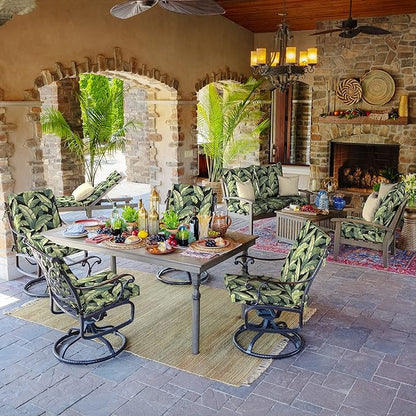 Arden 2-Pack Outdoor Patio Dining Chair Cushion, 20x44, Rain-Proof Seat Pad, Fade-Resistant Outdoor Cushion Onyx Cebu