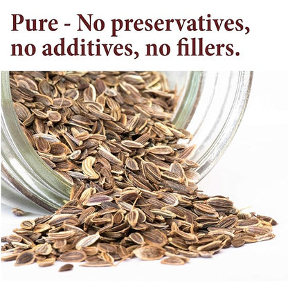 The Spice Way Dill Seed - Dill seeds for pickling, vegetables, pasta, salads and soups. 8 oz Dill Weed Seeds dill seasoning