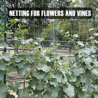 Trellis Netting, Heavy-Duty Garden Grow Netting for Climbing Plants, Outdoor Indoor Net for Cucumber, Tomatoes, Beans, Clematis, Fruits & Vegetables, Climbing Vining Plants (32.8' x 6.6'Ft)