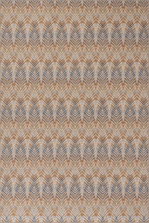 Dash & Albert Seneca Natural Machine Washable Rug, Runner-2.5 X 8 Feet, Tan Geometric Pattern