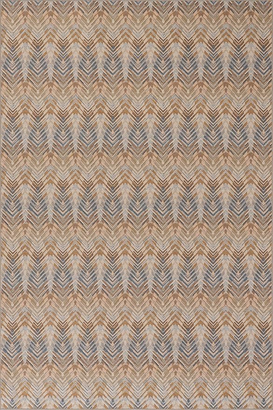Dash & Albert Seneca Natural Machine Washable Rug, Runner-2.5 X 8 Feet, Tan Geometric Pattern