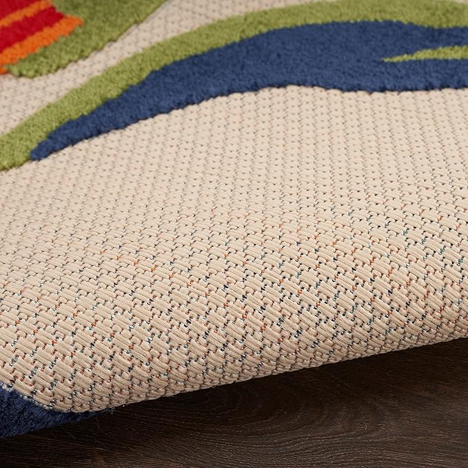 Nourison Home Aloha 63x89 Contemporary Fabric Rug in Multi-Color