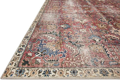 Loloi Chris Loves Julia Jules Collection JUL-01 Merlot/Multi 2'-0'' x 5'-0'', .13" Pile Height, Accent Rug