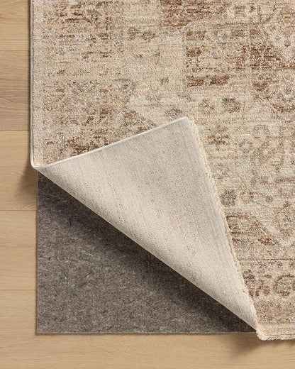 Loloi Magnolia Home by Joanna Gaines Junie Collection JUE-04 Natural/Clay 3'-11" x 5'-7", .38" Pile Height, Accent Rug