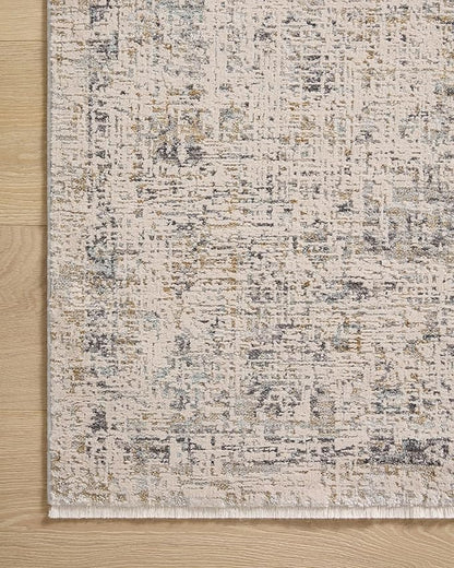 Loloi Amber Lewis Alie Collection ALE-02 Sand/Sky 5'-3'' x 7'-9'', .13'' Pile Height, Area Rug
