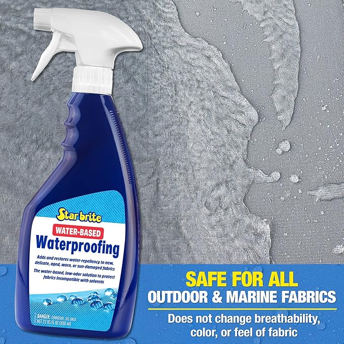STAR BRITE Water-Based Waterproofing & Fabric Protectant - Low Odor Waterproofer for All Materials- 1 GAL (082200)