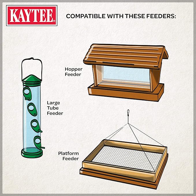 Kaytee Ultimate Birder's Blend Food,Wild Bird Seed for Grosbeaks,Cardinals,Nuthatches,Woodpeckers & More Outside Feeders,10 Pound,(Pack of 2)