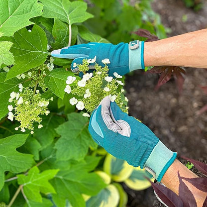 Wells Lamont Women's High Dexterity Adjustable Work and Gardening Gloves, Green, Large (7754L)