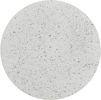 JONATHAN Y TBL1108C Hollie 18" Minimalist Modern Drum Indoor/Outdoor Accent Table Pedestal, Contemporary, Mid-Century, Art Deco,Bohemian, Patio, Garden, Bathroom, Living Room, Gray Terrazzo Finish