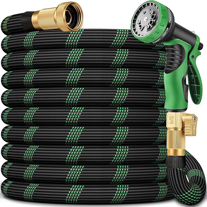 150 FT Non-Expanding Garden Hose, 2026 New Upgrated Non-Expandable Garden Water Hose - Ultra-Light & Flexible Burst-Resistant, Kink-Free Garden Hoses, All-Weather Use for Lawns, Gardens,Outdoor