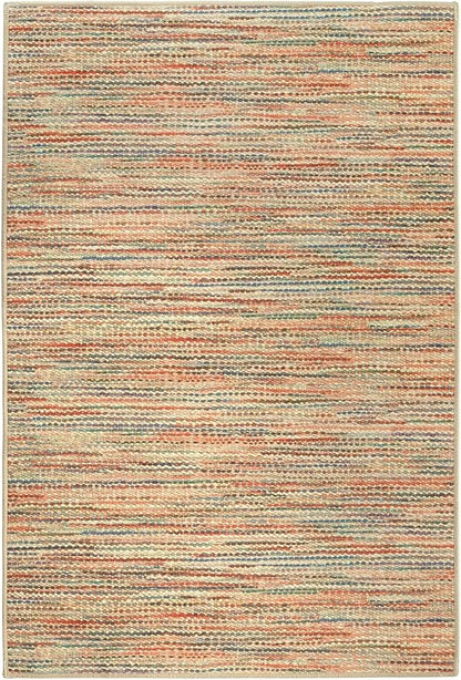 Dash & Albert Clay Multi Machine Washable Rug, 3 X 5 Feet, Multi Stripe Pattern
