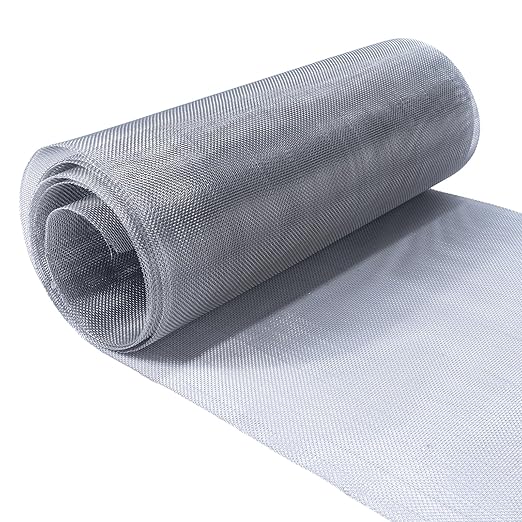 Wire Mesh Roll 11.8 in X 9.84 Ft 304 Stainless Steel Woven Wire Screen Mesh Never Rust，Pest Rat Mesh for Preventing Rats Squirrel and Mouse Access TXZWJZ
