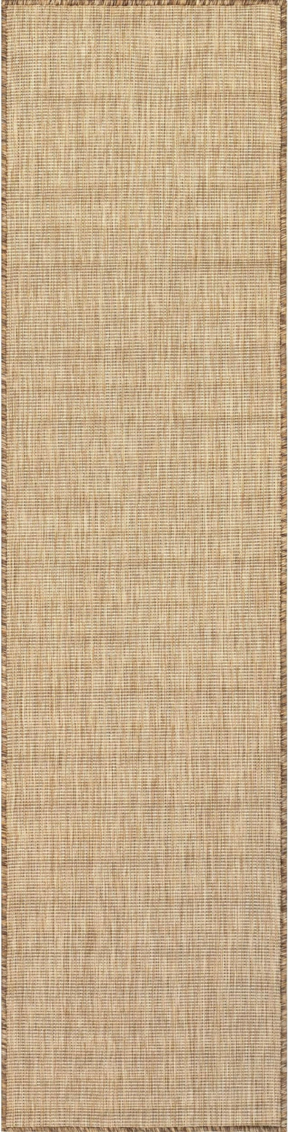 nuLOOM Outdoor Performance Collection Nakia Brown/Ivory, 2' x 6', Soft, High Traffic, Stain Resistant, Easy Clean, Durable Runner for Indoor/Outdoor Patio, Deck, Porch, Garden, Courtyard