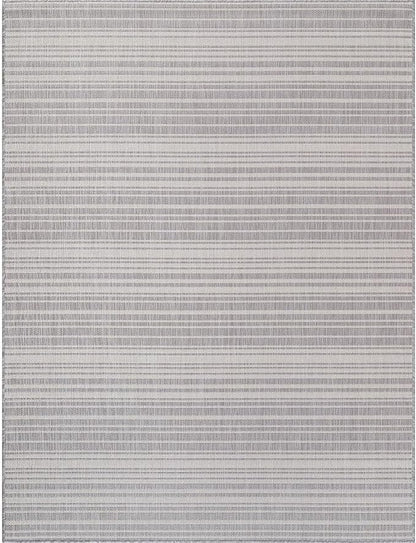 Stripe Outdoor Rug 9x12 Washable Outside Carpet for Indoor Patio Porch Waterproof Easy Cleaning Non Shedding Area Rugs Gray 9 x 12