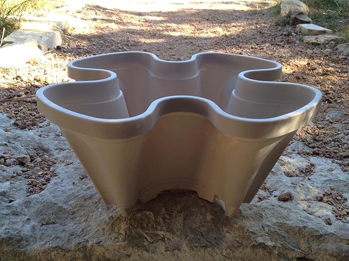Vertical Gardening Planters - Mr Stacky Pots Can Use Any Growing Medium (Soil, Clay Pebbles, Vermiculte, Perlite, Coco Fiber) - Great for Hydroponics and Aquaponics Too - Build Your Own Stacking