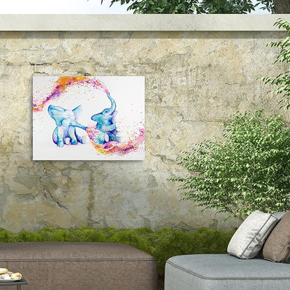 Outdoor Canvas Art - Marc Allante 'Sorella' Wall Art for Outdoor Spaces, Patios, or Gardens by Trademark Fine Art
