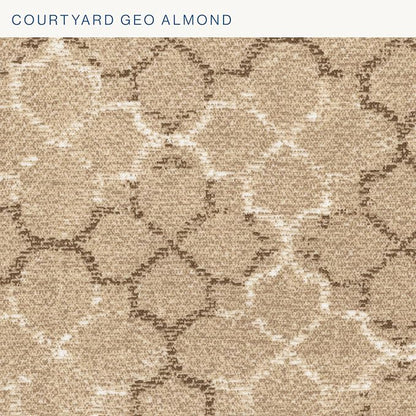Honeycomb Outdoor Essentials Deep Seat, 24 x 24, Courtyard Geo Almond Chair Cushion for Patio Furniture