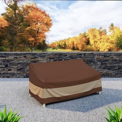 DUCKCOVERS ULV623835 Ultimate Patio Loveseat Cover, 62 "W x 38" D x 35" H, Mocha Cappuccino, Patio Furniture Covers