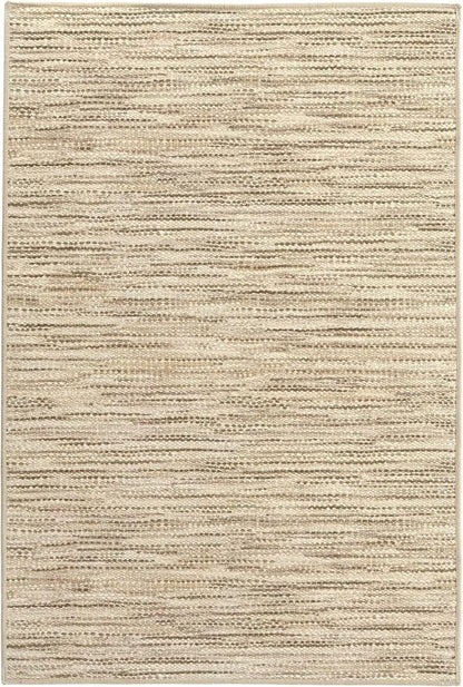 Dash & Albert Clay Natural Machine Washable Rug, 2 X 3 Feet, Natural Stripe Pattern