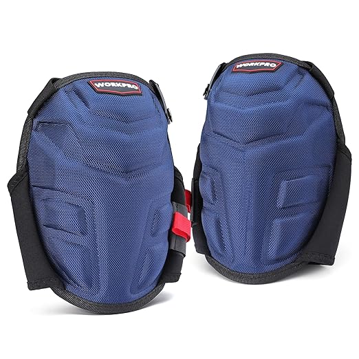 WORKPRO Knee Pads for Work, Construction Knee Pads, Safety Kneepads with Ergonomic Gel Cushion and Foam Padding for Gardening, Carpentry, Welding, Roofing, Cleaning