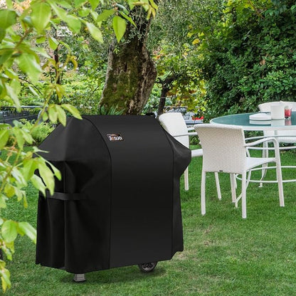 7106 BBQ Gas Grill Cover for Weber Spirit 200 and 300 Series & Genesis Silver A/B: Heavy Duty Waterproof 52 Inch 3 Burner Barbecue Grill Cover