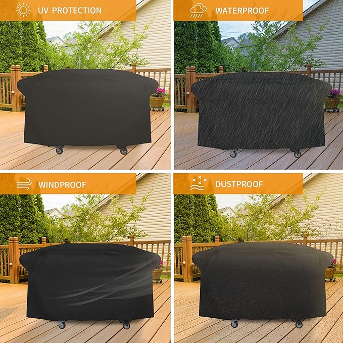 iCOVER Griddle Cover for Blackstone 36" ProSeries Griddles 600D Heavy Duty Waterproof Canvas with Front Side Opening
