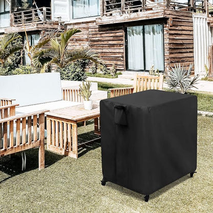 Kingling Outdoor Pizza Oven Table Cover for Ooni Large Table, Waterproof Outdoor Grill Prep Table Cover Pizza Oven Stand Cover - 32''L x 32''W x 35''H(Black)