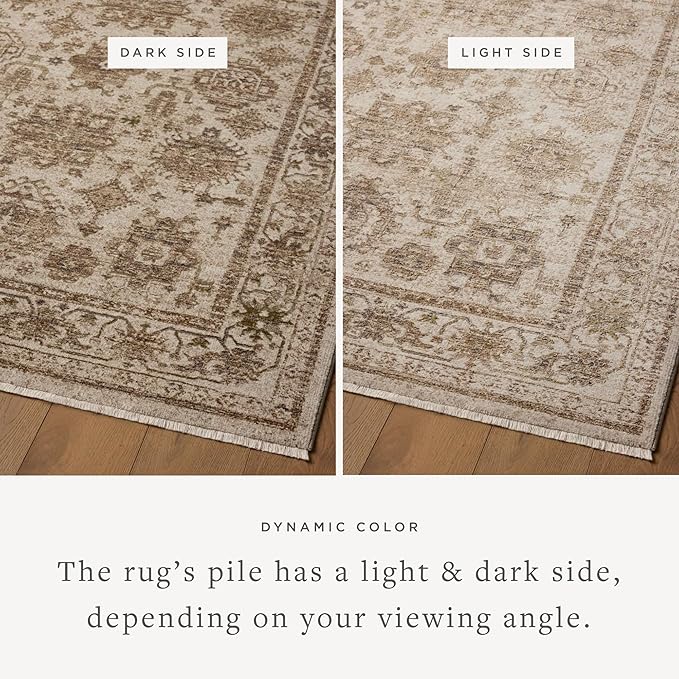 Loloi Haywood Collection HYD-04 Ivory/Taupe 2'-7" x 8'-0" Runner Rug