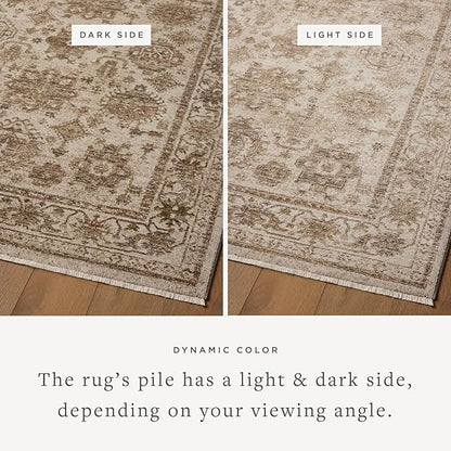 Loloi Haywood Collection HYD-04 Ivory/Taupe 2'-7" x 8'-0" Runner Rug