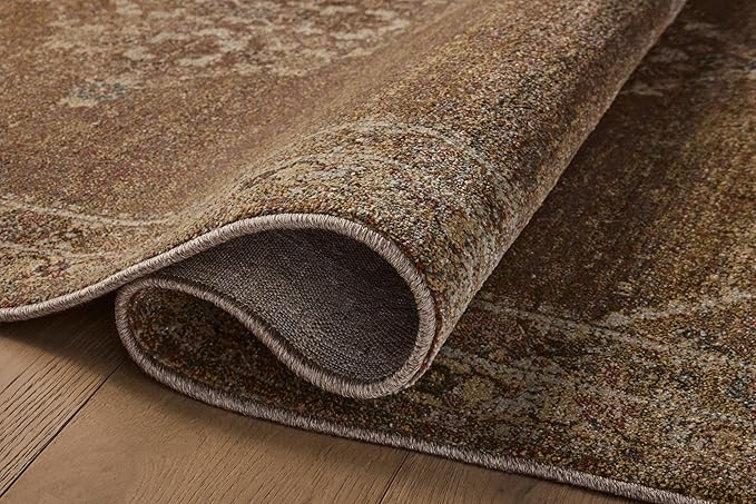 Loloi Magnolia Home by Joanna Gaines Mona Collection MOA-04 Sunset/Natural 3'-7" x 5'-7" Accent Rug