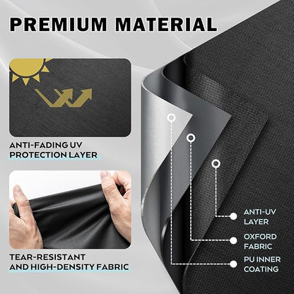Griddle Cover for Royal Gourmet PD4001 4 Burner Propane Gas Griddle, Flat Top Grill Cover for Royal Gourmet 55in 4-Burner Outdoor Grill