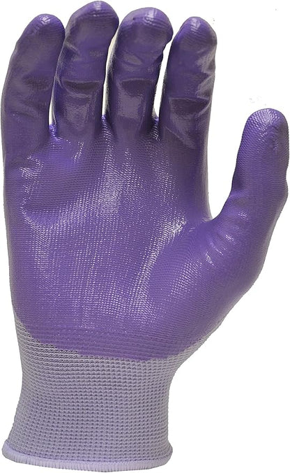 6 Pairs Women Gardening Gloves with Micro-Foam Coating - Garden Gloves Texture Grip - Working Gloves For Weeding, Digging, Raking and Pruning, Large, Assorted color