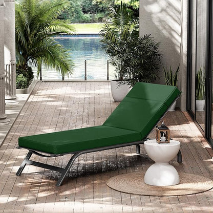 Chaise Lounge Cushions Outdoor, 80" L X 26" W X 4" D Lounge Chair Cushions for Outdoor Furniture, High-Density Foam Outdoor Chaise Cushion-Waterproof Fade-Resistant ThickPatio lounge chair cushion
