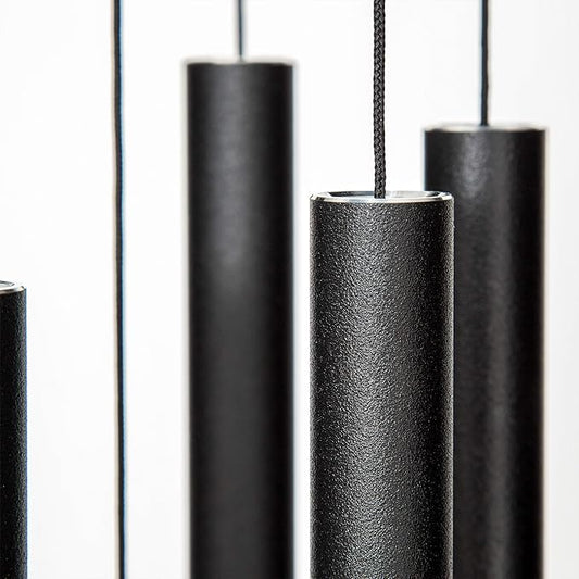 Corinthian Bells by Wind River - 30 inch Black Wind Chime for Patio, Backyard, Garden, and Outdoor Decor (Aluminum Chime) Made in The USA