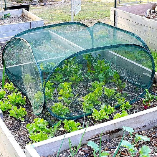 Gardeneer by Dalen Pop-Net Portable Protective Enclosure – Lightweight and Weatherproof – Easy DIY Installation – Safeguard Your Plants Against Garden Pests - 40" x 40" x 20"
