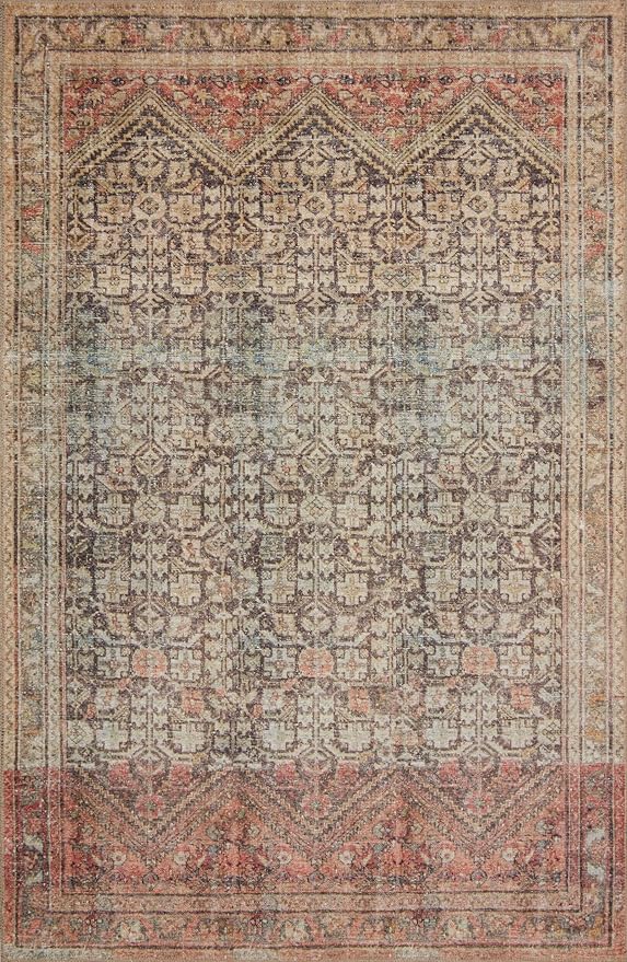 Loloi Loren Collection LQ-17 Charcoal/Multi 8'-4" x 11'-6" Area Rug