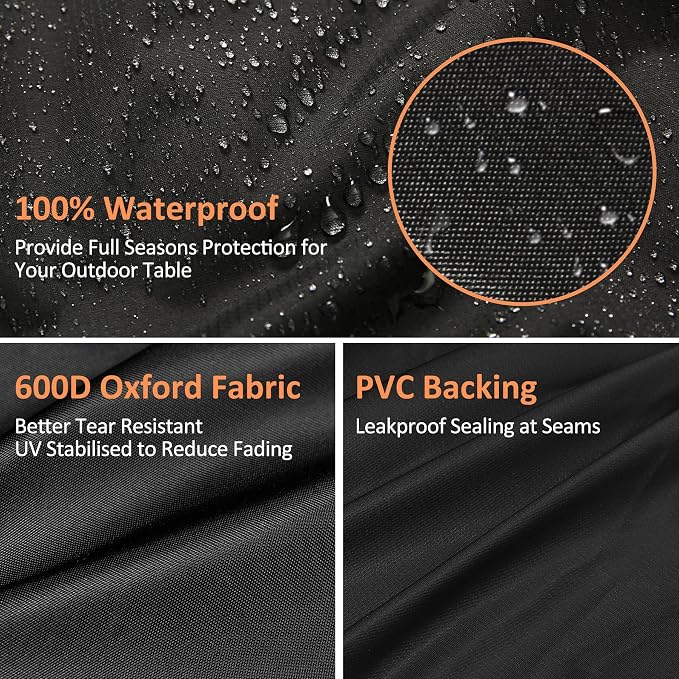 Tabletop Grill Cover for Charbroil Bistro Pro Tabletop Grill, for Charbroil 25302149 25302150 25302162, Replacement for CB1250058P4, 600D Premium Waterproof Windproof Dustproof Cover