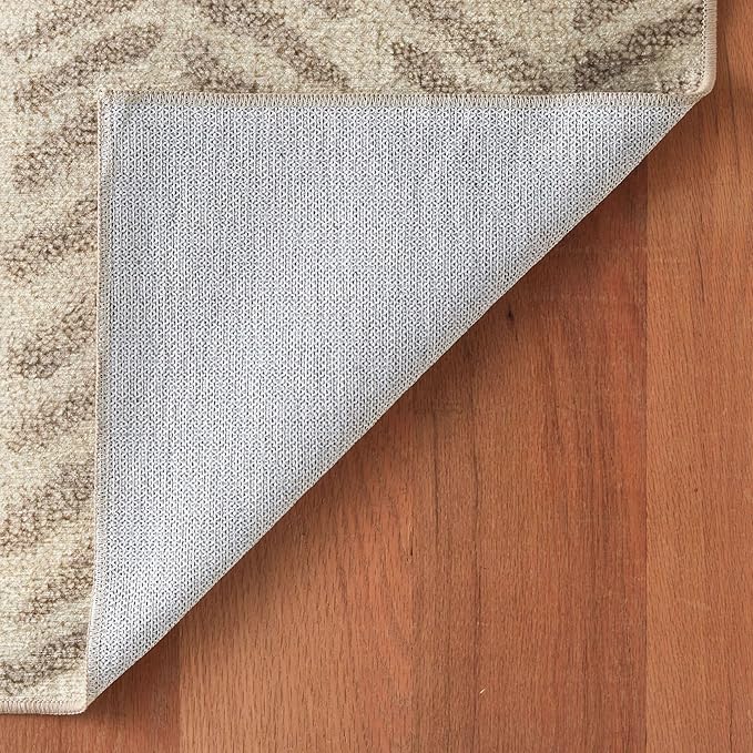 Dash & Albert Rowley Grey Machine Washable Rug, 2 X 3 Feet, Grey Graphic Pattern