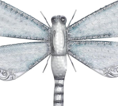 Deco 79 Metal Dragonfly Home Wall Decor Indoor Outdoor Wall Sculpture, Wall Art 25" x 1" x 16", Blue