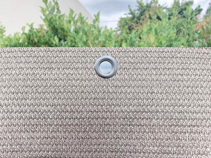 Alion Home© Elegant Windscreen Privacy Screen for Deck, Pool, Railing, Backyard Deck, Patio, Fence, Porch - Smoke Tan (3' x 9')