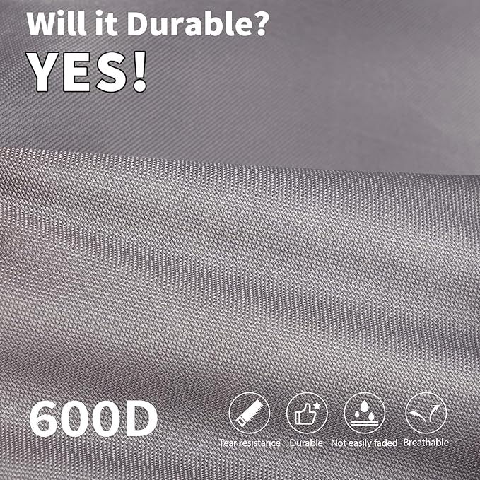 KylinLucky Outdoor Patio Sofa Cover fit 62 x 38 x 35 inch, 61 x 37, 60 x 36 Waterproof Weatherproof Heavy Duty 600D Garden Furniture Cover for Outside Sofa Couch
