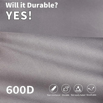 KylinLucky Outdoor Patio Sofa Cover fit 54 x 38 x 35 inch, 53 x 37, 52 x 36 Waterproof Weatherproof Heavy Duty 600D Garden Furniture Cover for Outside Sofa Couch