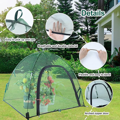 2pack Pest Guard Cover,22.8x22.8x22.8 Inches Garden Mesh Plant Cover Insect Bird Barrier Netting Mesh Outdoor Mesh Plant Enclosure Plant Tent Cover Pest Protection Guard for Fruit Vegetables