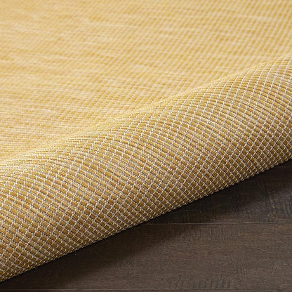 Nourison Home Positano 4' x 6' Yellow Fabric Modern Area Rug (4' x 6')