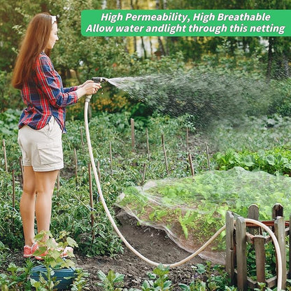 Garden Netting Plant Covers 10x100 Ft Net Ultra Fine Mesh Protection Netting for Vegetable Plants Fruits Flowers Crops Greenhouse Row Cover Raised Bed Barrier Mosquito Net Screen Protection Net Cover
