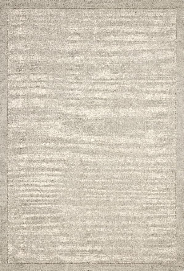 Loloi Magnolia Home by Joanna Gaines Henley Collection HNY-01 Ivory/Silver 3'-6" x 5'-6" Accent Rug