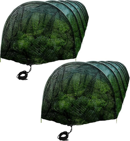 2 Pack Garden Tunnel Shade Net Cover - 10FT Shade Net Tunnel Plant Row Cover - Plant Gardening Net for Greenhouse Garden Patio Plants
