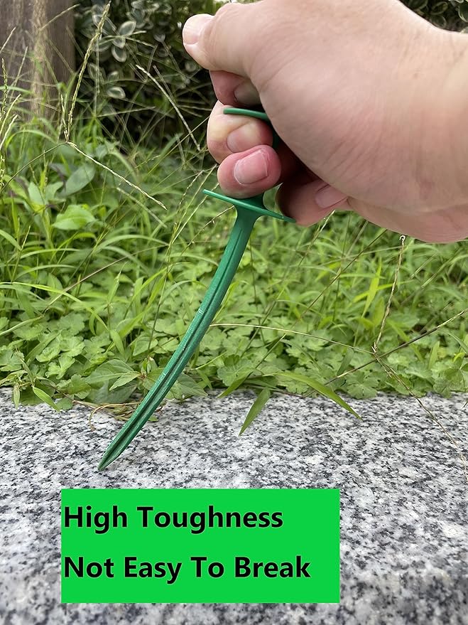 10 Pcs Green Garden Hose Guide Stakes | High Toughness Plastic, Nails Tools, For Irrigation And Sprinkler, Protect Your Plants