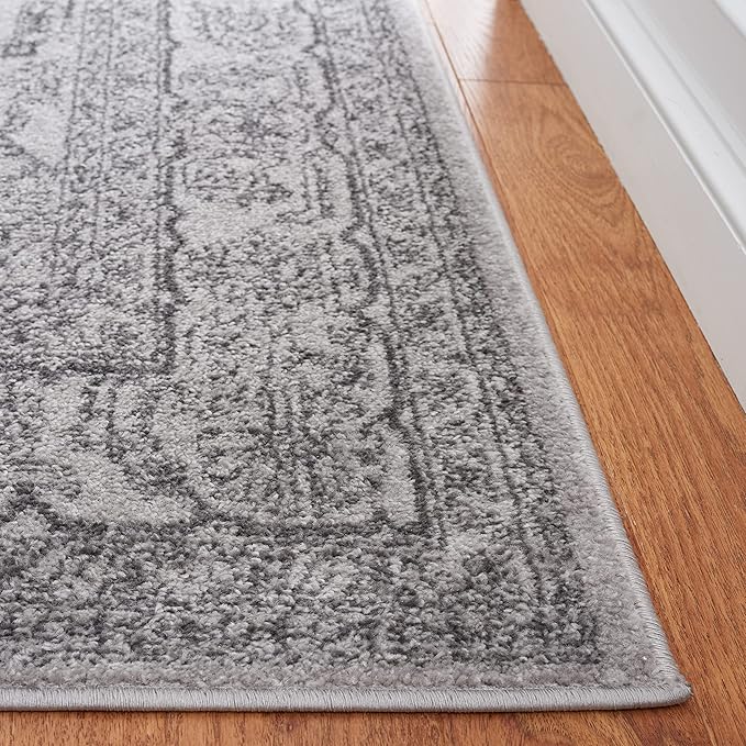 Safavieh Adirondack Collection Runner Rug - 2'6" x 10', Light Grey & Dark Grey, Oriental Medallion Design, Non-Shedding & Easy Care, Ideal for High Traffic Areas in Living Room, Bedroom (ADR108C)